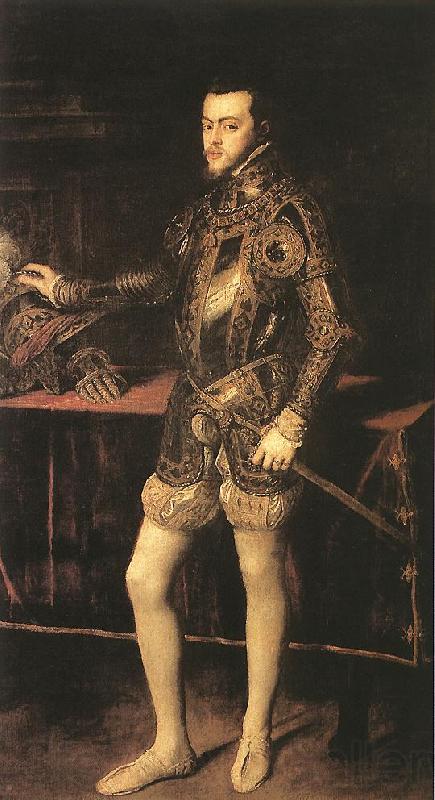 TIZIANO Vecellio King Philip II r Germany oil painting art